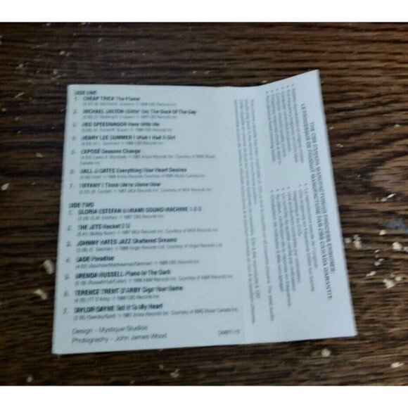 More and More Hits on cassette (CBS, Canada, 1988) - Picture 3 of 4